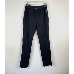 FIGS Technical Collection Straight Leg Scrub Pants in Black